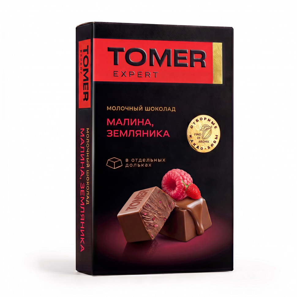  Фабрика Томер   Молочный шоколад Малина-Земляника, 90г  в Воркуте