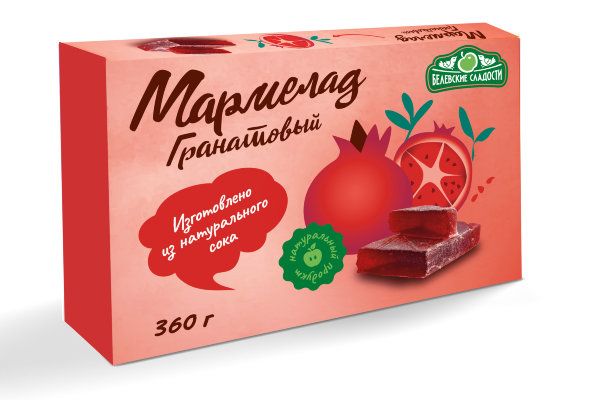 №2 Мармелад  "Гранатовый" белевский 360г  в Воркуте