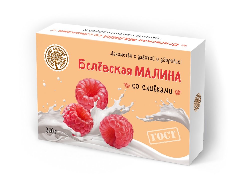  Малина со сливками Белёвская, 320г   в Воркуте