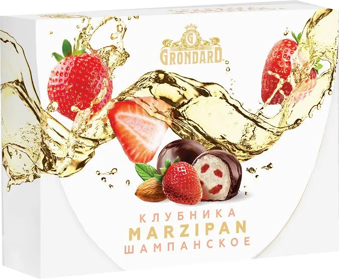  TM Grondard       (10185) Конфеты глазированные Марципановые Клубника и Шампанское, 98г в Воркуте